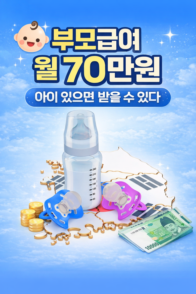 부모급여 월 70만원 아이 있으면 받을 수 있다