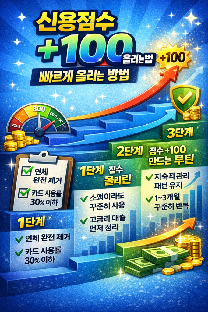 신용점수 빠르게 올리는 단계별 전략