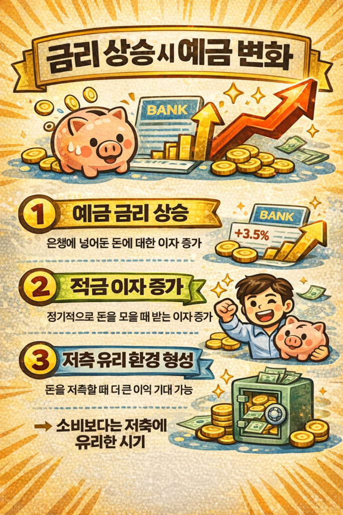 금리 상승과 예금 금리 변화