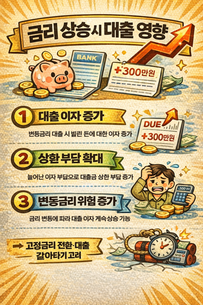 금리 상승과 대출 이자 증가