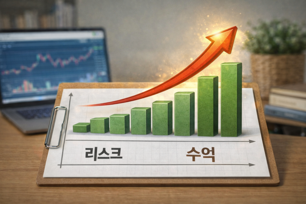 투자 수익과 리스크 그래프