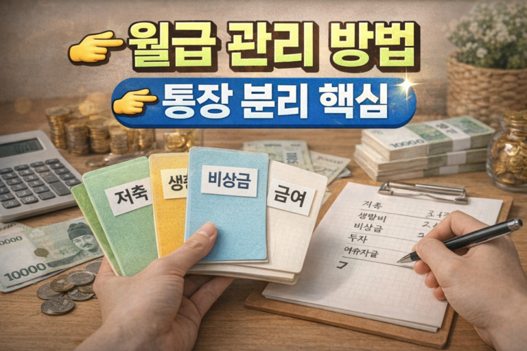 월급 관리 방법